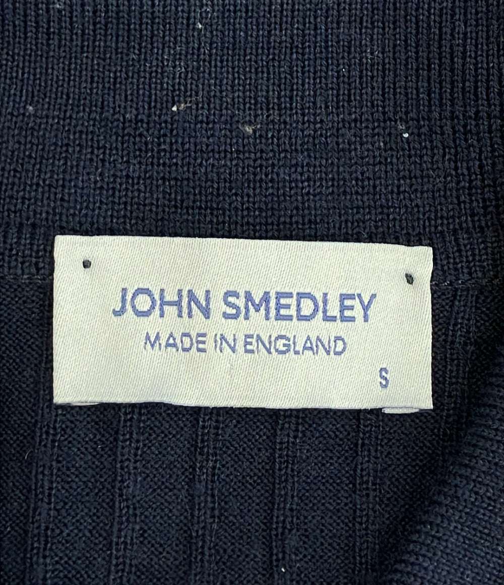 JOHN SMEDLEY 長袖 リブニットシャツ レディース SIZE S ジョンスメドレー