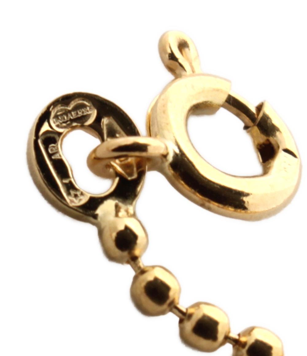 美品 ウノアエレ ネックレス K18 ドールモチーフ 人形モチーフ 女の子モチーフ レディース UNOAERRE