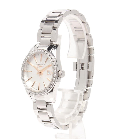LONGINES 腕時計 コンクエスト クラシック クオーツ シルバー L2.286.0.72.6 レディース ロンジン