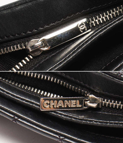 美品 シャネル ポシェット ショルダーバッグ 斜め掛け ココボタン マトラッセ レディース CHANEL