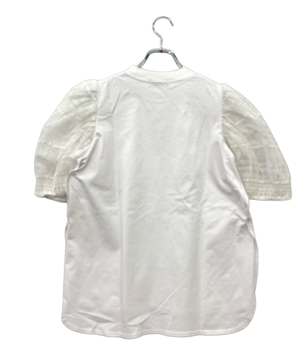 Drawer 袖切り替え半袖Tシャツ 6517-299-0667 レディース ドゥロワー