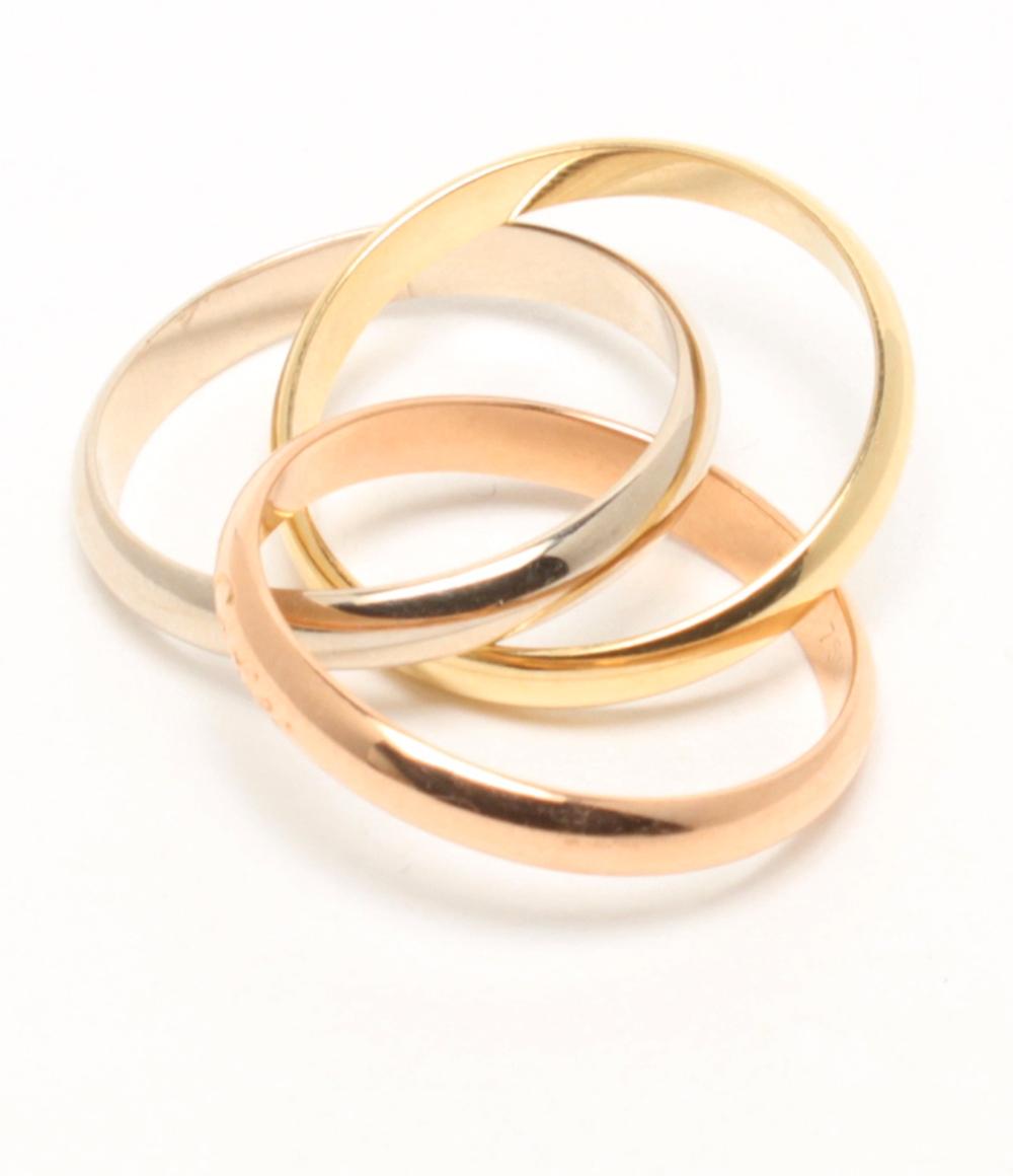 美品 Cartier リング 指輪 K18 トリニティ 3連 レディース SIZE 20号 カルティエ