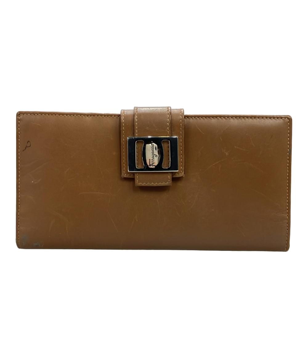 サルヴァトーレフェラガモ 二つ折り長財布 ヴァラ レディース Salvatore Ferragamo