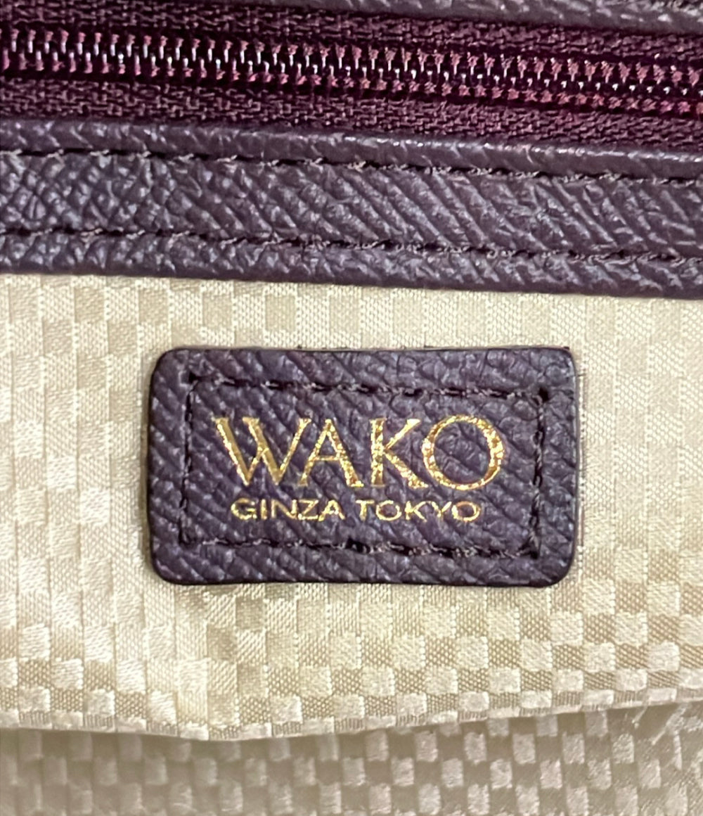 WAKO トートバッグ PVC レザー レディース ワコー