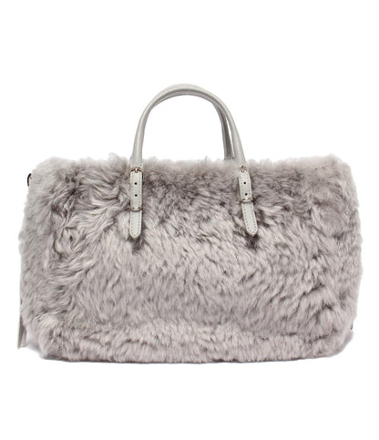 Balenciaga 2wyハンドバッグ ショルダーバッグ 斜め掛け ムートン ファー ペーパー レディース バレンシアガ