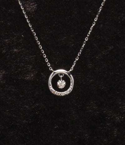 美品 カナルヨンドシー ネックレス K18WG ダイヤ レディース canal4℃