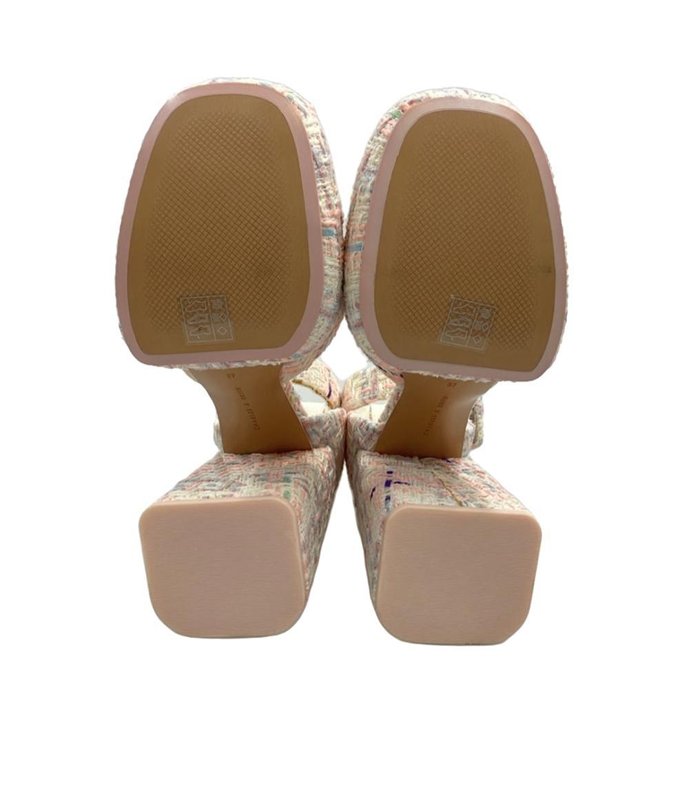 CHARLES＆KEITH アンクルストラップサンダル ツイード レディース SIZE 37 (M) チャールズ＆キース