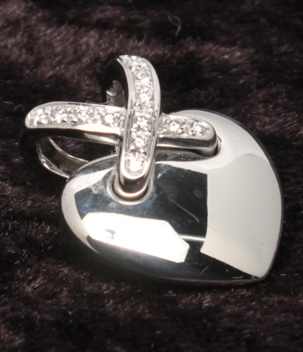 Chaumet ペンダントトップ K18  ダイヤ ハートモチーフ リアン レディース ショーメ