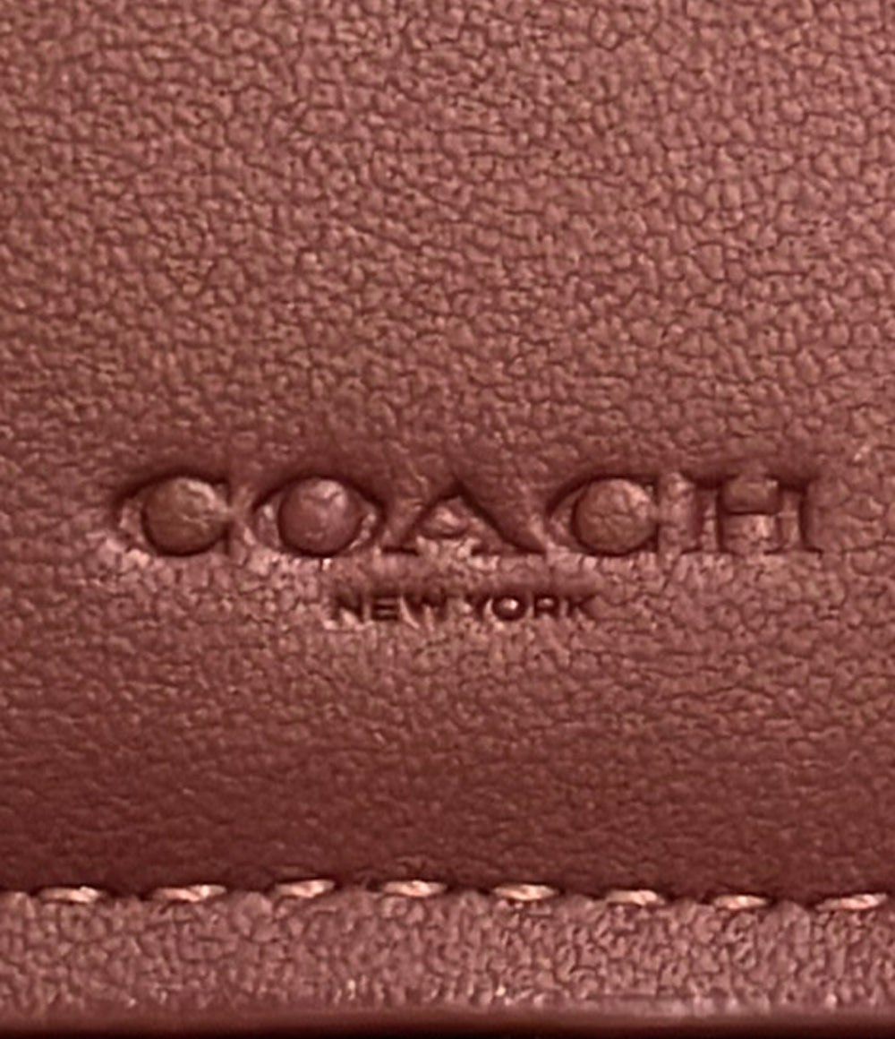 美品 COACH 二つ折り財布 シグネチャー レディース コーチ