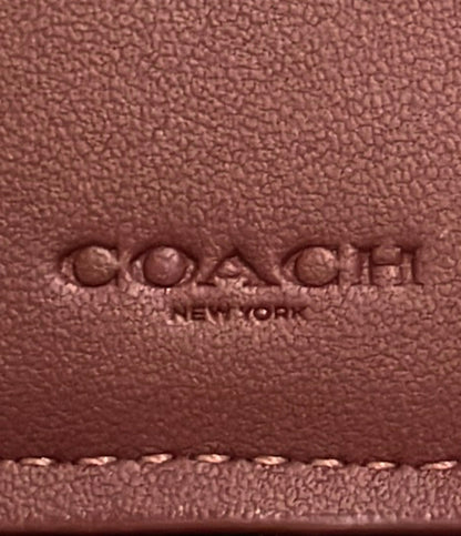 美品 COACH 二つ折り財布 シグネチャー レディース コーチ