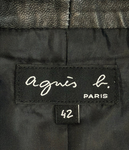 agnes b. ジープレザー スカート レディース SIZE 42 アニエスベー