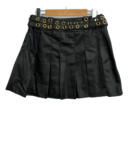美品 デジグアル フェイクレザーミニスカート レディース SIZE S (S) DeSigual