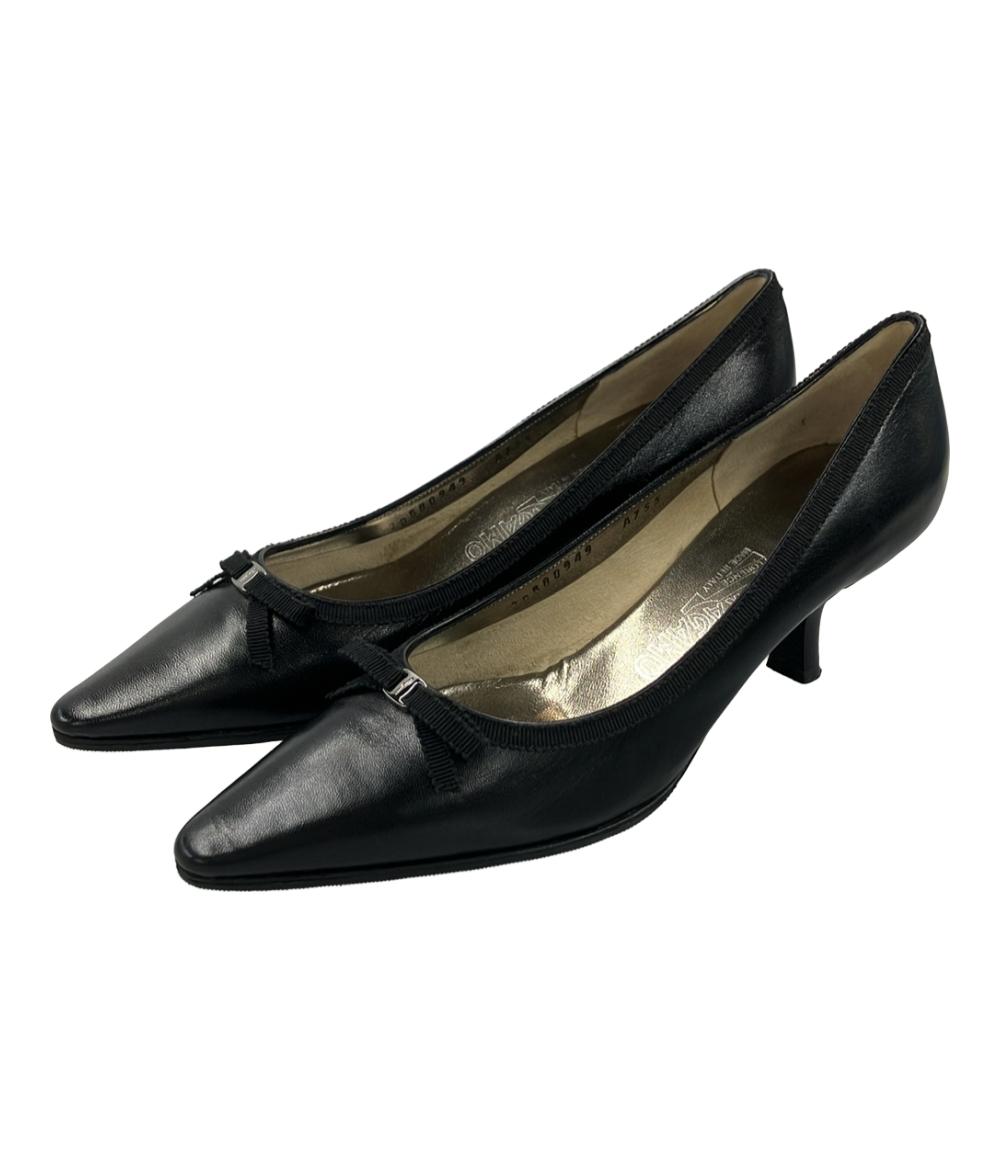 サルヴァトーレフェラガモ ヴァラリボンパンプス 2DB80949 レディース SIZE 6 1/2 (M) Salvatore Ferragamo