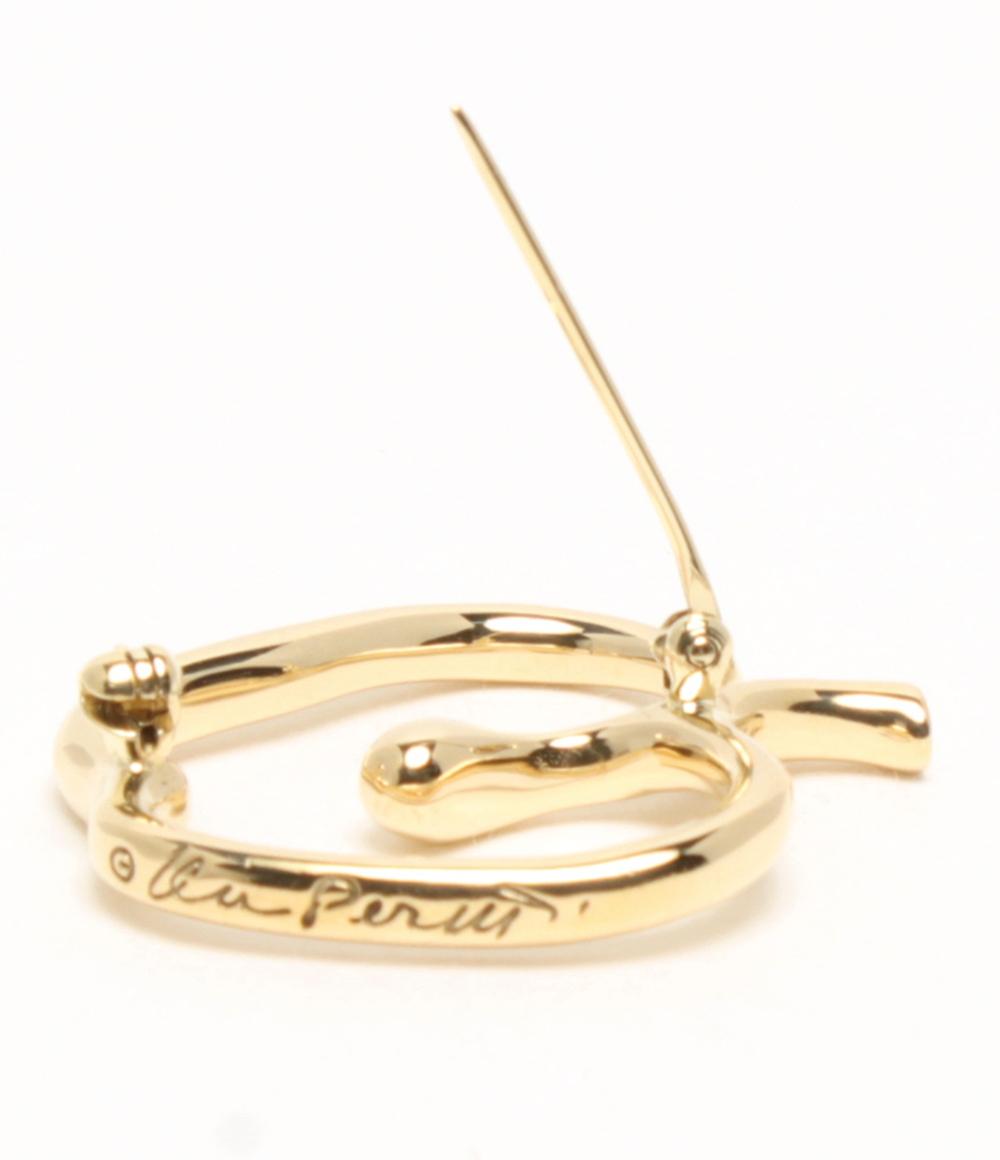 美品 TIFFANY&Co. ブローチ K18 エルサ ペレッティ アップルモチーフ レディース ティファニー