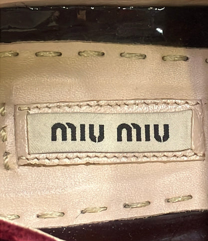 Miu Miu ローカットスニーカー ビジュー ベロア 5E8561 レディース SIZE 37.5 ミュウ ミュウ