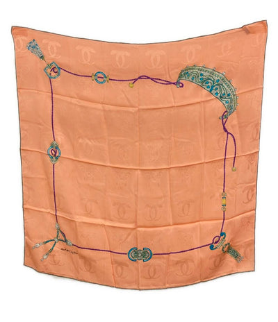 美品 Cartier スカーフ シルク100% マストドゥカルティエ レディース カルティエ