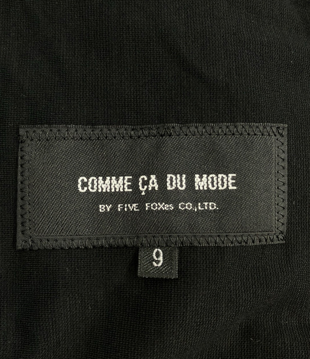 コムサ・デ・モード ノーカラージャケット ストライプ柄 レディース SIZE 9 (M) COMME CA DU MODE