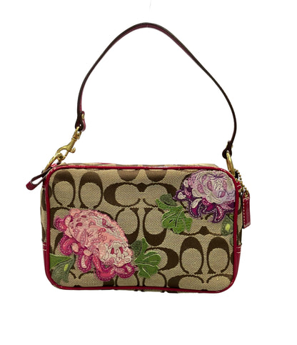 COACH ポーチ ハンドバッグ 花 フラワー シグネチャー 40944 レディース コーチ