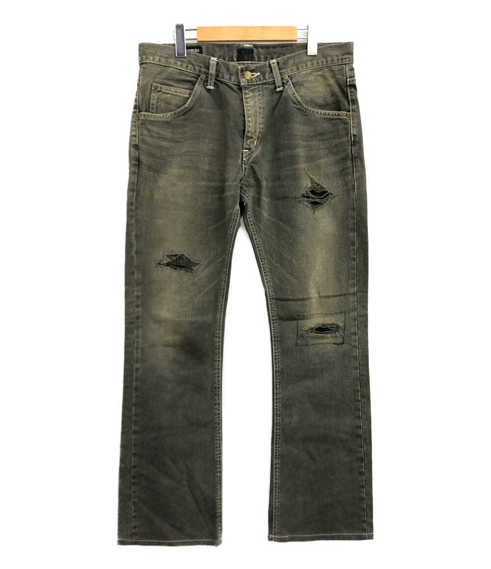 リー デニムパンツ ダメージ加工 THE LEGEND OF DENIM AMERICAN RIDERS メンズ SIZE 33 (L) LEE