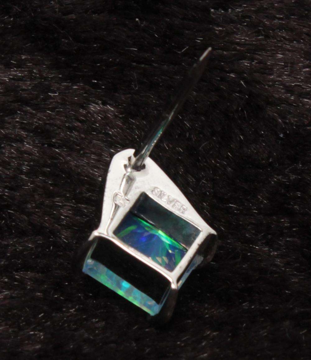 美品 クレサンベール タイピン SV クリエイテッドオパール メンズ CRESCENT VERT