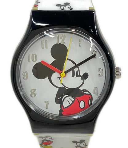 美品 Disney 腕時計 ミッキーマウス クオーツ レディース メンズ ディズニー