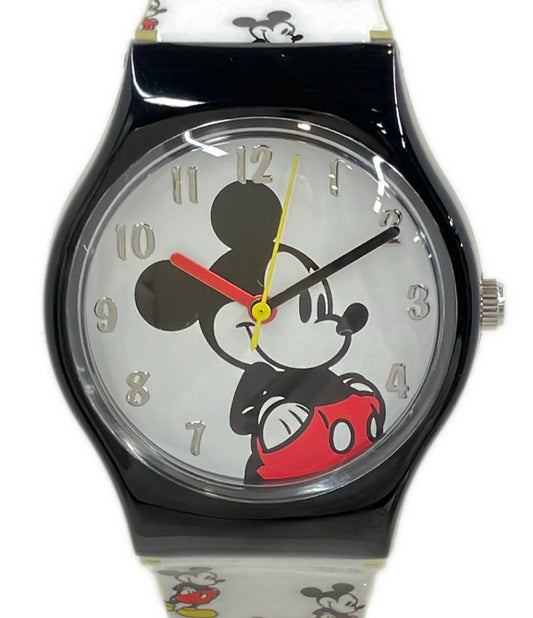 美品 Disney 腕時計 ミッキーマウス クオーツ レディース メンズ ディズニー