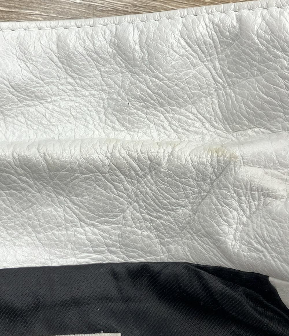 セリーヌ カーフスキン レザー ダブルライダースジャケット レディース SIZE 36 (S) CELINE