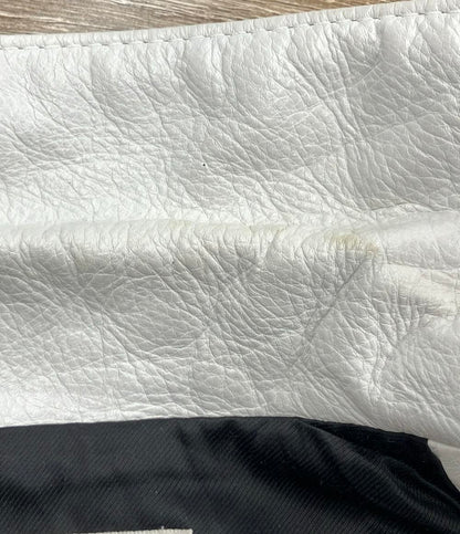 セリーヌ カーフスキン レザー ダブルライダースジャケット レディース SIZE 36 (S) CELINE