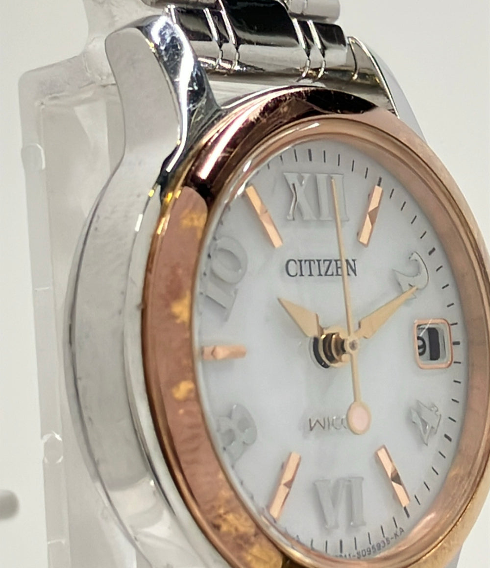 CITIZEN 腕時計 wicca ウィッカ ソーラー ホワイト E011-S055369 レディース シチズン