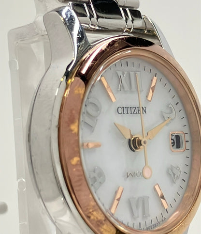 CITIZEN 腕時計 wicca ウィッカ ソーラー ホワイト E011-S055369 レディース シチズン
