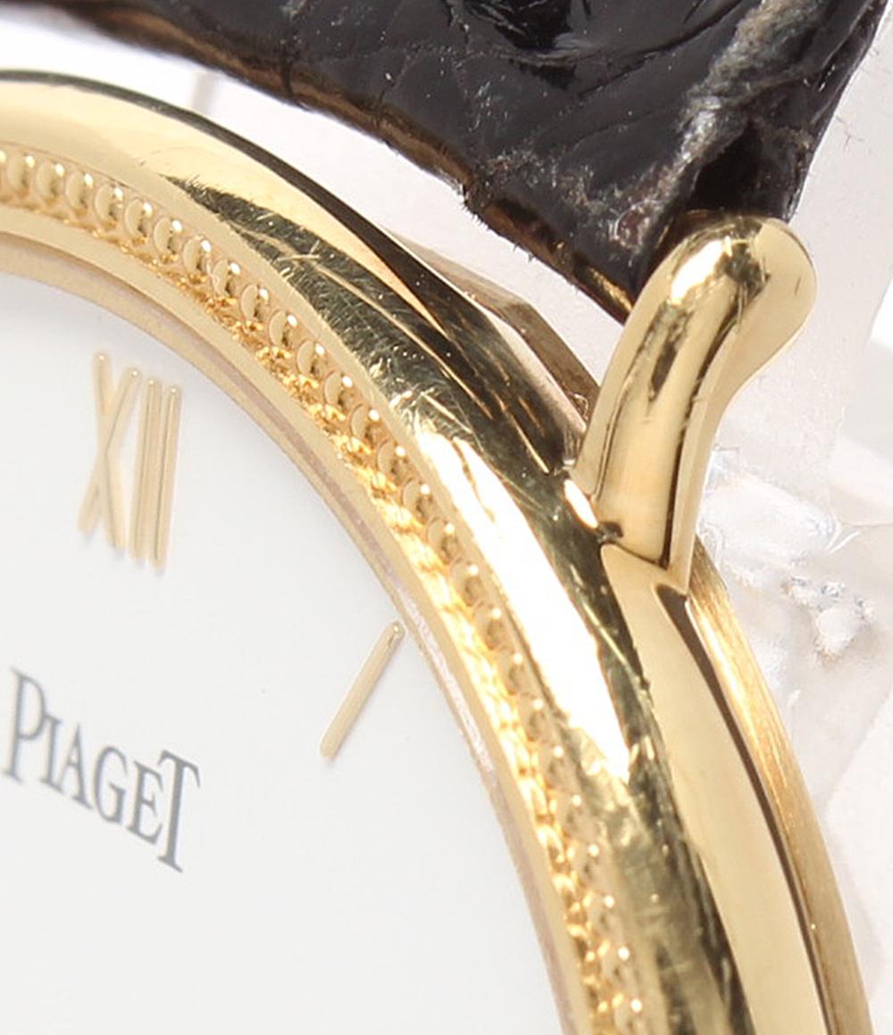 PIAGET 腕時計 K18 手巻き ホワイト 90231 メンズ レディース ピアジェ