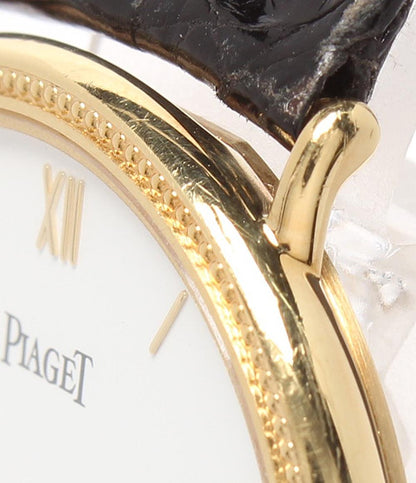 PIAGET 腕時計 K18 手巻き ホワイト 90231 メンズ レディース ピアジェ