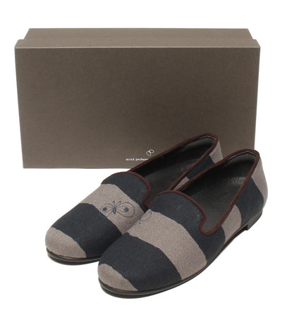 美品 ミナペルホネン フラットシューズ aurinko ads7653 レディース SIZE 22.5 (XS) mina perhonen
