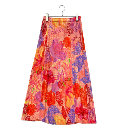 美品 PLEATS PLEASE ロングスカート FOGGY FOREST プリーツ PP61JG695 レディース SIZE 5 (L) プリーツプリーズ
