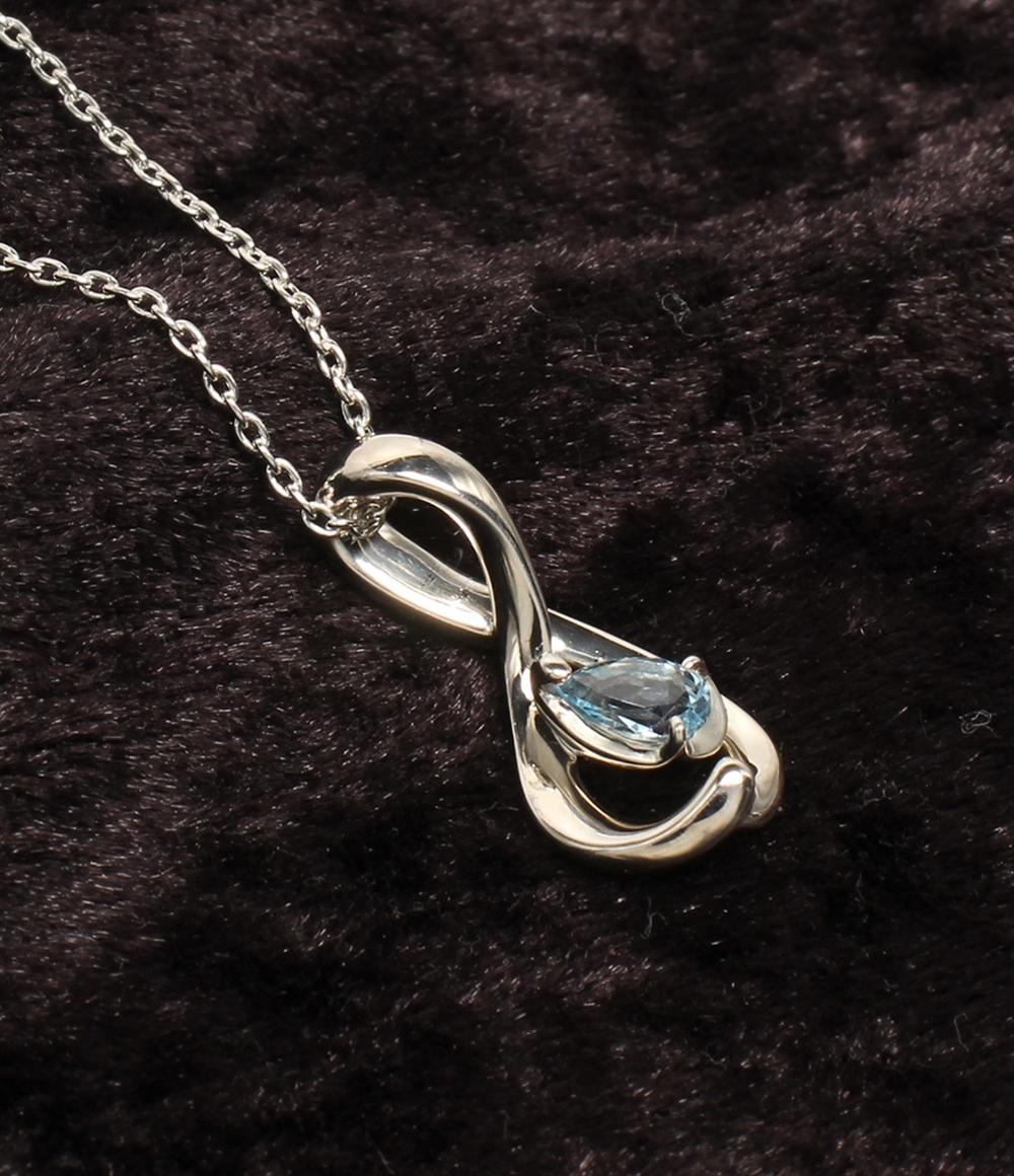 美品 4℃ ネックレス SV ブルートパーズ レディース ヨンドシー