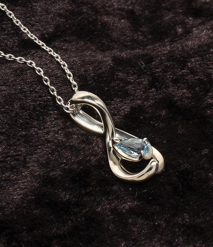 美品 4℃ ネックレス SV ブルートパーズ レディース ヨンドシー