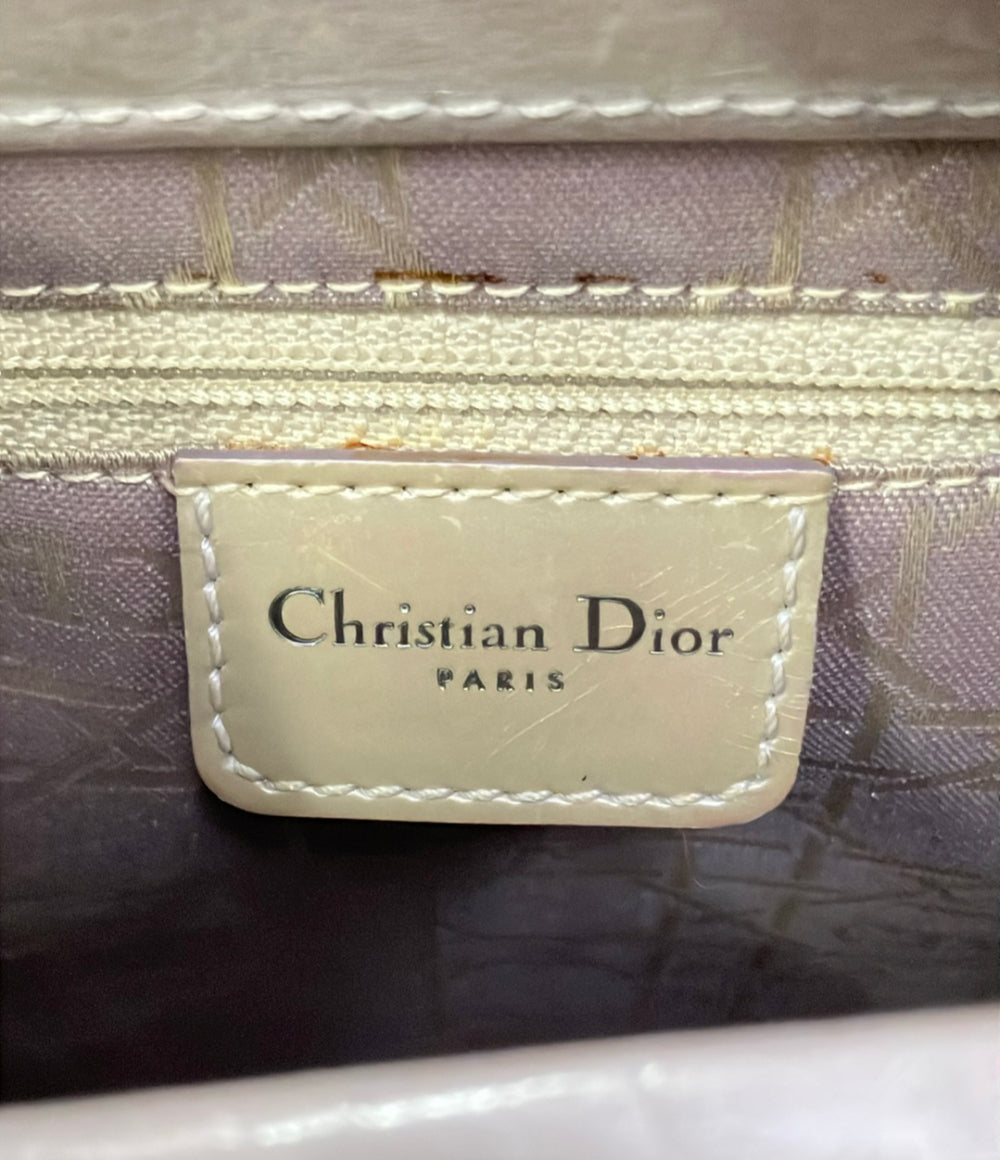 Christian Dior ハンドバッグ ショルダーバッグ 2WAY 肩掛け エナメル マリスパール レディース クリスチャンディオール