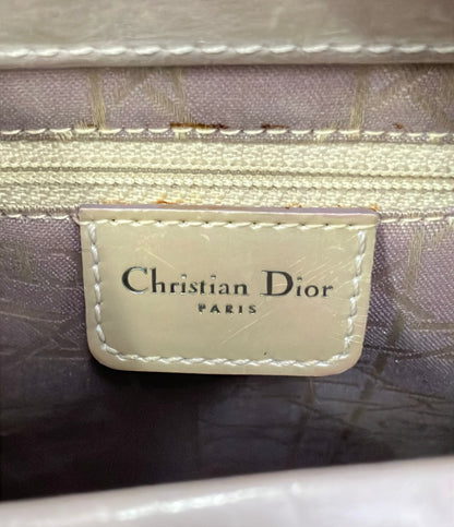 Christian Dior ハンドバッグ ショルダーバッグ 2WAY 肩掛け エナメル マリスパール レディース クリスチャンディオール