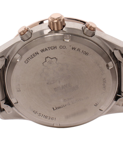 CITIZEN 腕時計 ラグビー日本代表の限定モデル BRAVE BLOSSOMS ソーラー ブラック B642-S118361 メンズ シチズン