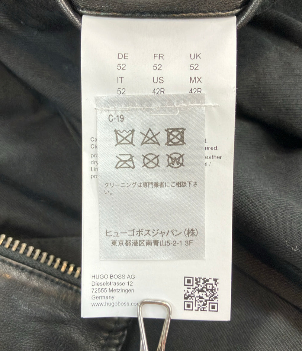 BOSS レザージャケット メンズ SIZE 52 ボス