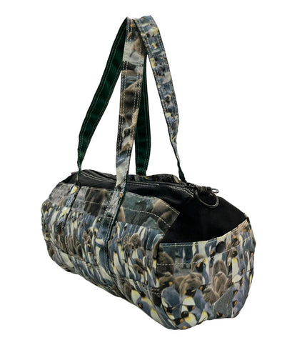 美品 ポーター アトモス ハンドバッグ ショルダーバッグ 2WAY 斜め掛け ナイロン ペンギンフォト Mitsuaki Iwago レディース PORTER atmos