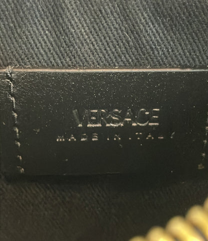 美品 ヴェルサーチ モジュラーポーチ ラグレカシグネチャー レディース VERSACE