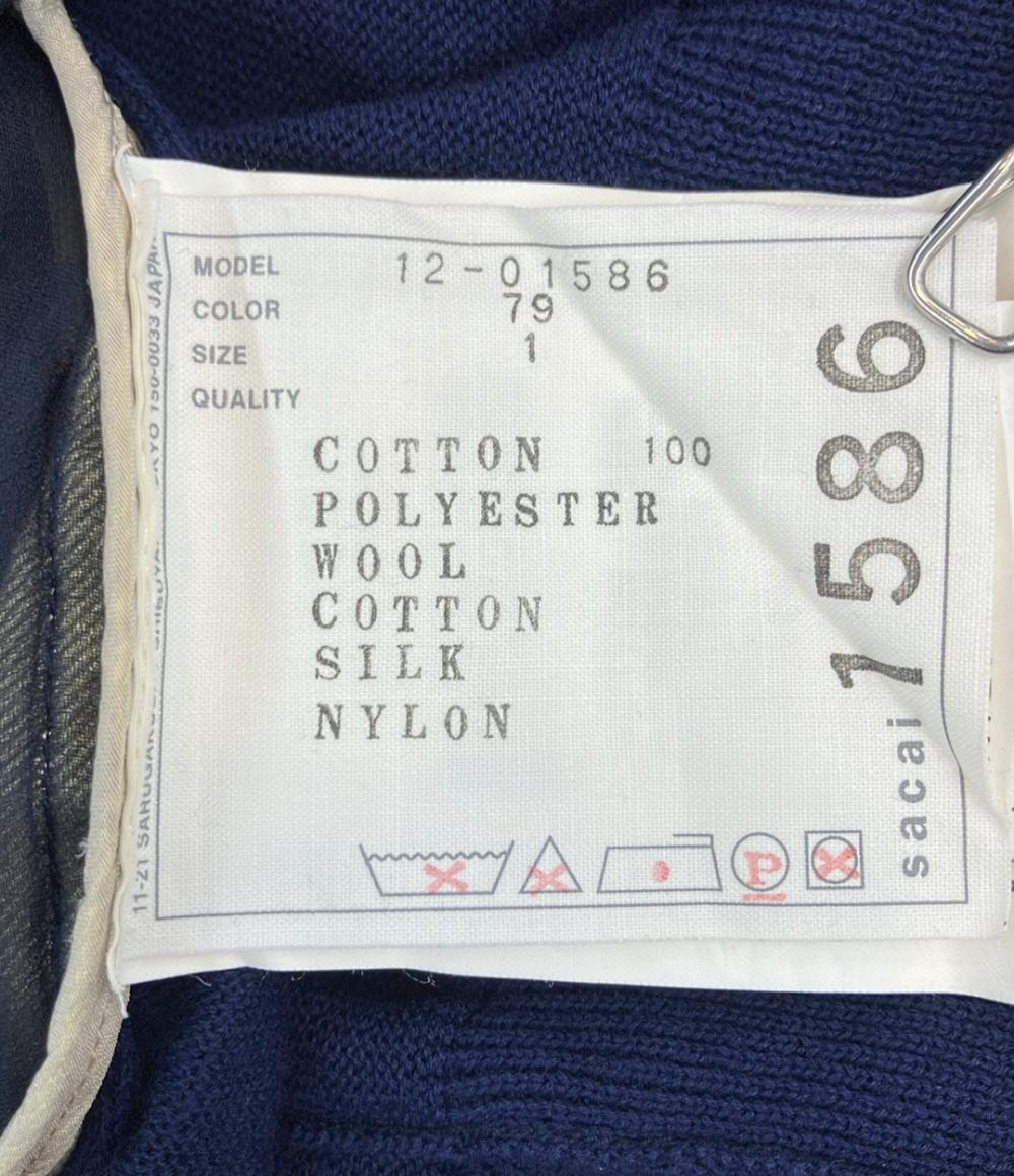 Sacai ショートスリーブニットドレス 12-01586 レディース SIZE 1 (S) サカイ