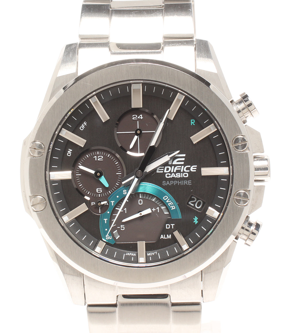 CASIO 腕時計 エディフィス EDIFICE ソーラー ブラック EQB-1000 メンズ カシオ