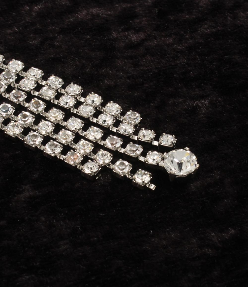 YVES SAINT LAURENT イヤリング ラインストーン レディース イヴ・サンローラン