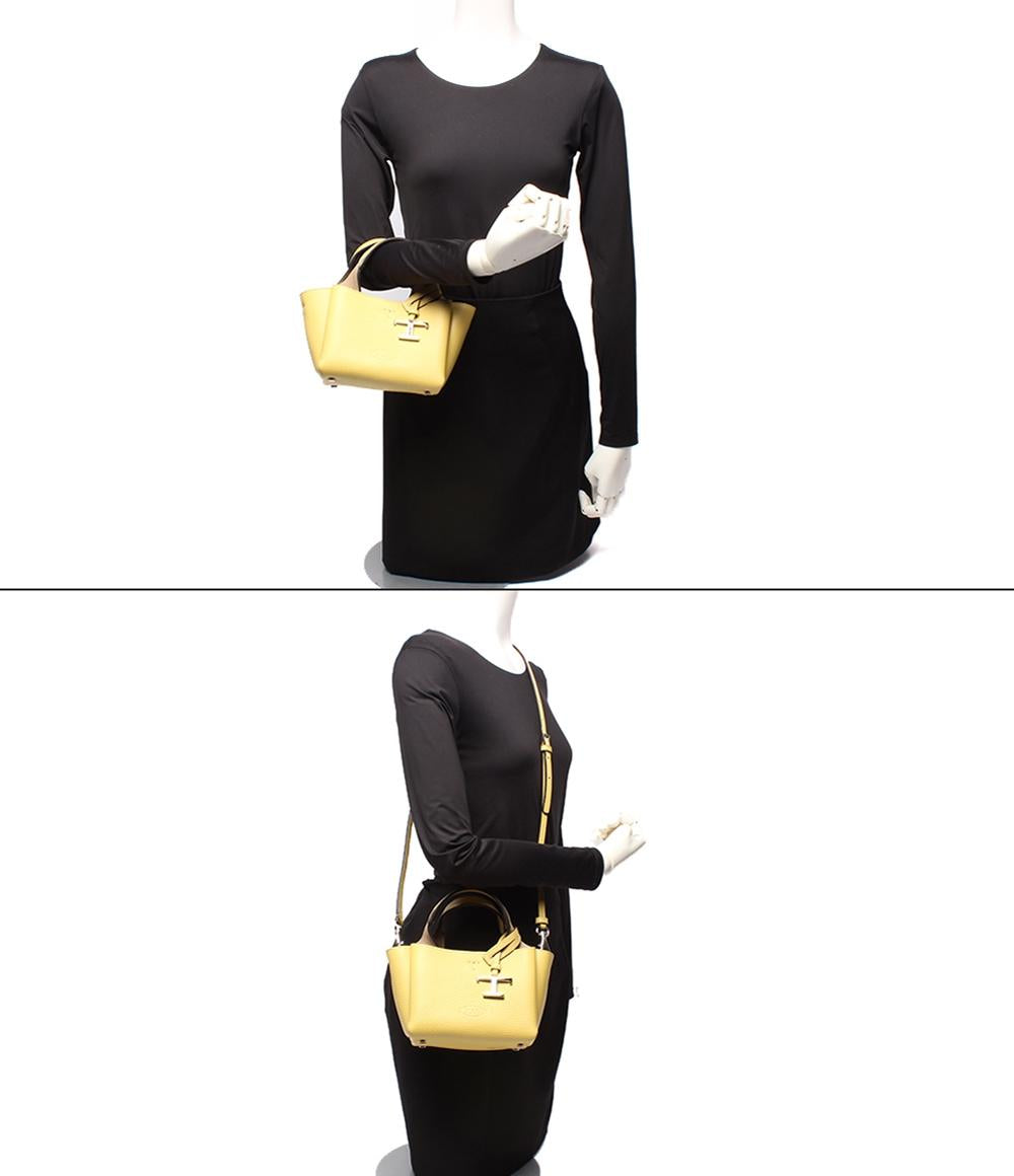 美品 トッズ 2way ハンドバッグ ショルダーバッグ 斜め掛け マイクロ レディース TOD’S