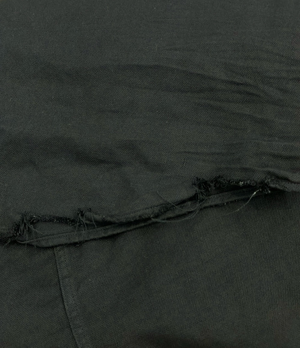 Frank&Eileen 長袖 ブラックデニムシャツ ダメージ加工 メンズ SIZE S フランクアンドアイリーン