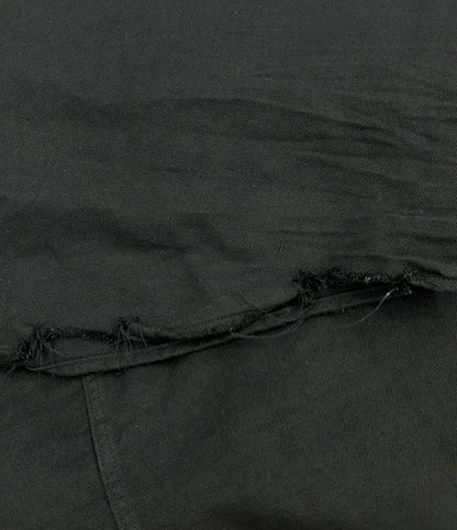 Frank&Eileen 長袖 ブラックデニムシャツ ダメージ加工 メンズ SIZE S フランクアンドアイリーン