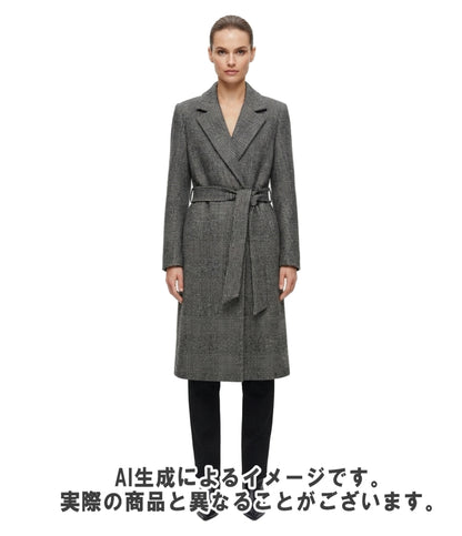 CARUSO グレンチェックベルテッドコート レディース SIZE 44 (L) カルーソー