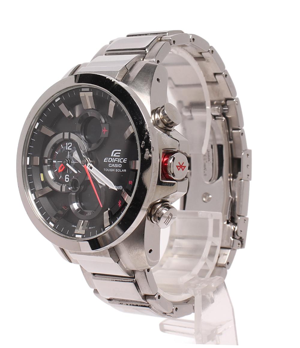 CASIO 腕時計 Bluetooth EDIFICE エディフィス ソーラー ブラック ECB-500 メンズ カシオ